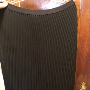 J.Jill Black Pleated Skirt EUC Size XL Petite